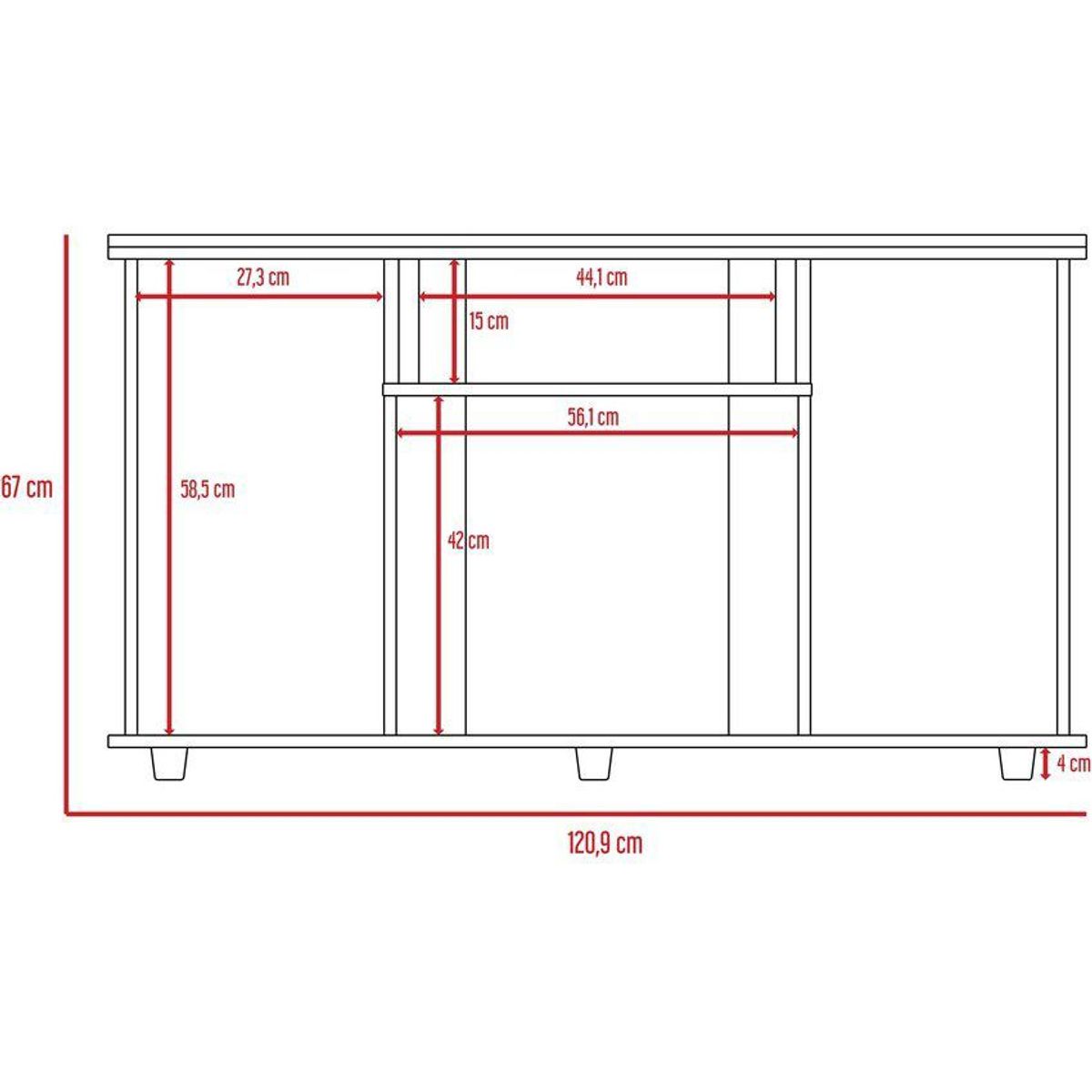 RTA MUEBLES - Mesa tv lannes ci sa mlw 1641-wengue RTA