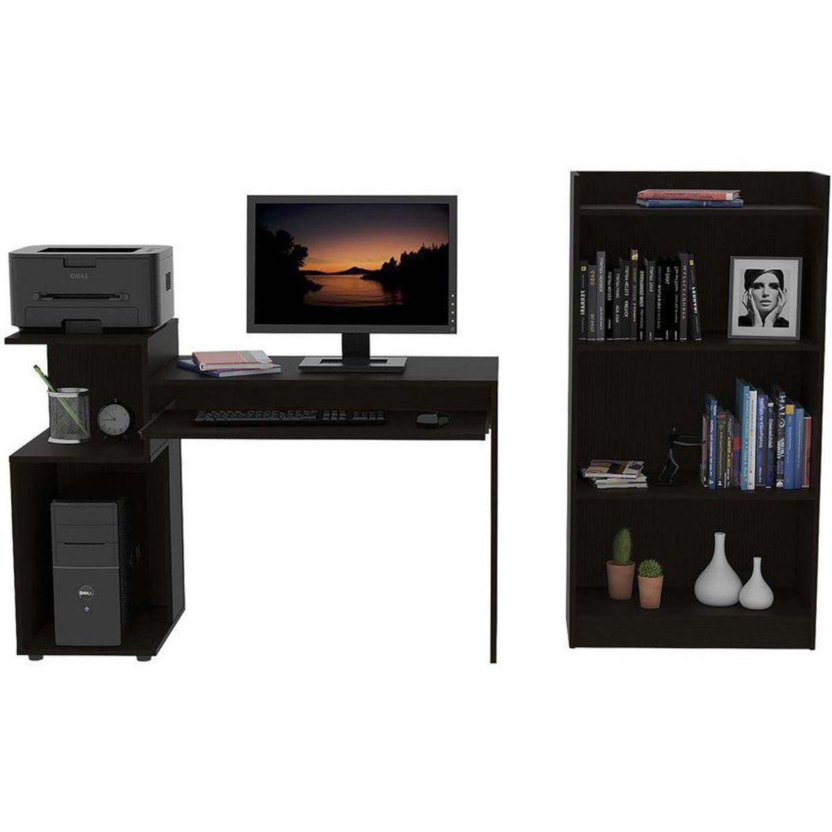 RTA DESIGN - Combo escritorio rta design atlanter + biblioteca 120