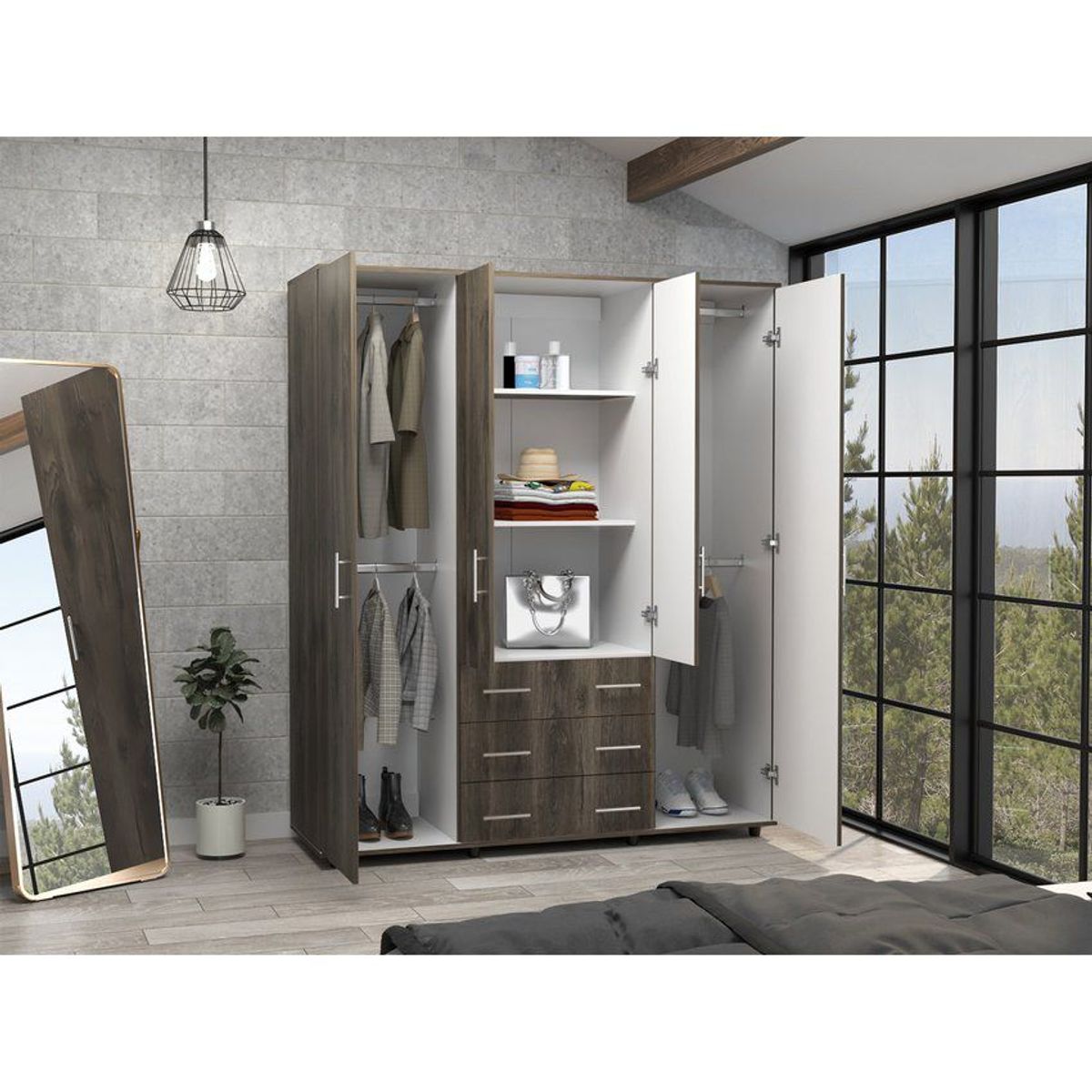 RTA MUEBLES - Closet fontan 179x150x49.3cm bellota rta ccb 7795