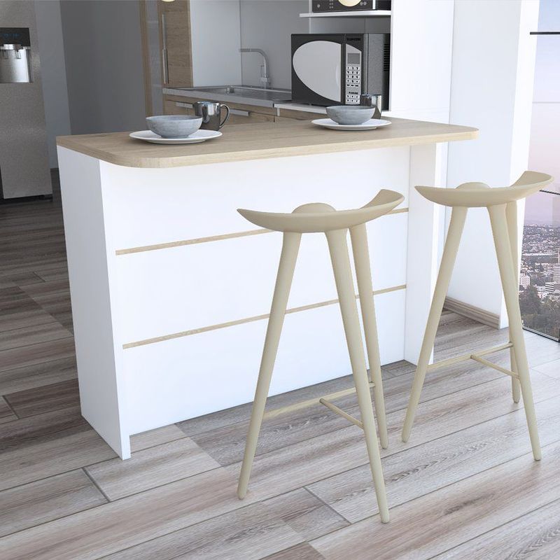 RTA MUEBLES - Barra auxiliar fendi rovere/bl 90x120 rta muebles brb 4346_.