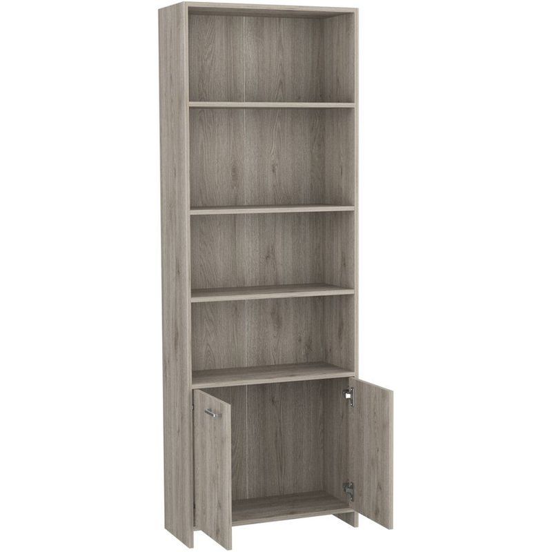RTA MUEBLES - Biblioteca lisa 1,80 con puertas rta muebles blz 7863