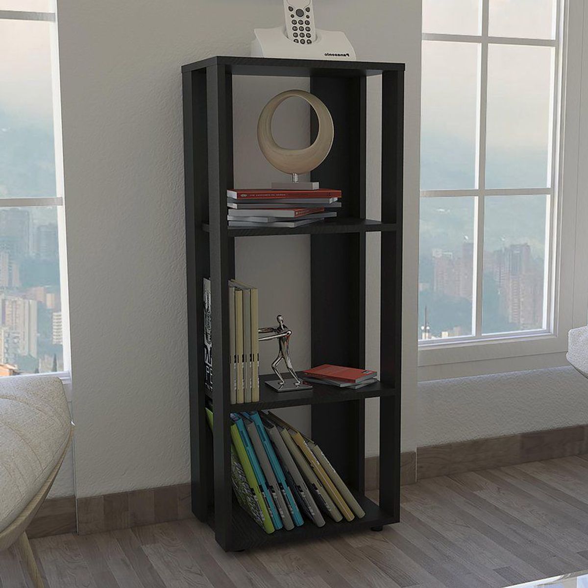 RTA MUEBLES - Biblioteca office wengue/negro rta muebles blw 2365_.