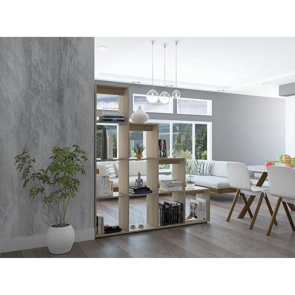 RTA MUEBLES - Biblioteca escalera beijing rta muebles blr 3750 rovere