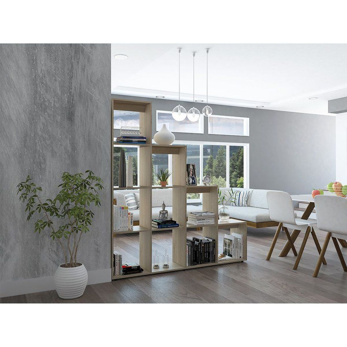 RTA MUEBLES - Biblioteca escalera beijing rta muebles blr 3750 rovere