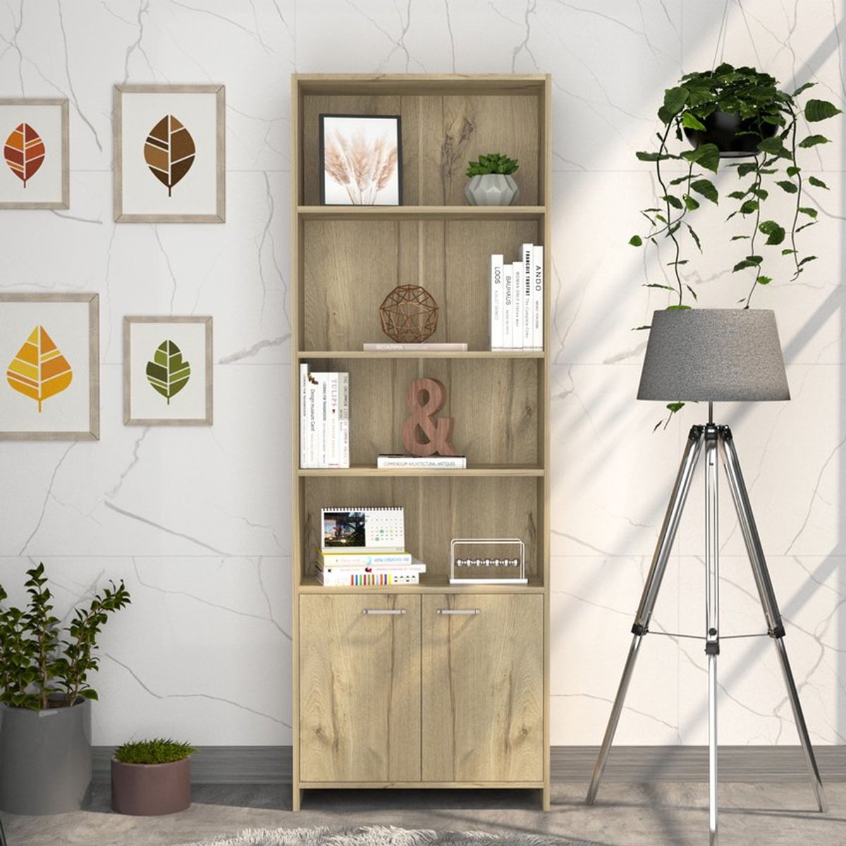 RTA MUEBLES - Biblioteca lisa 1,80 duna rta muebles bld 5646