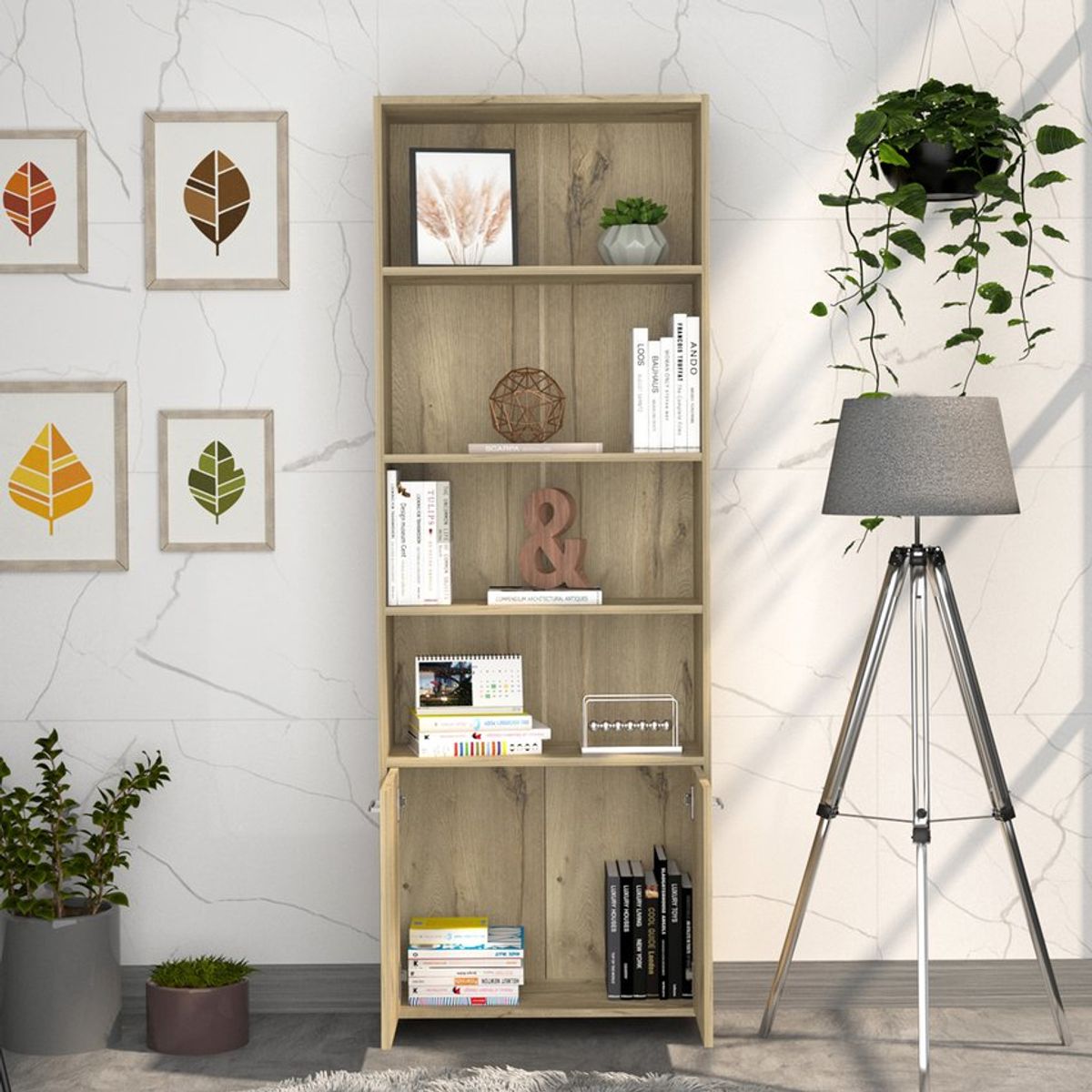 RTA MUEBLES - Biblioteca lisa 1,80 duna rta muebles bld 5646