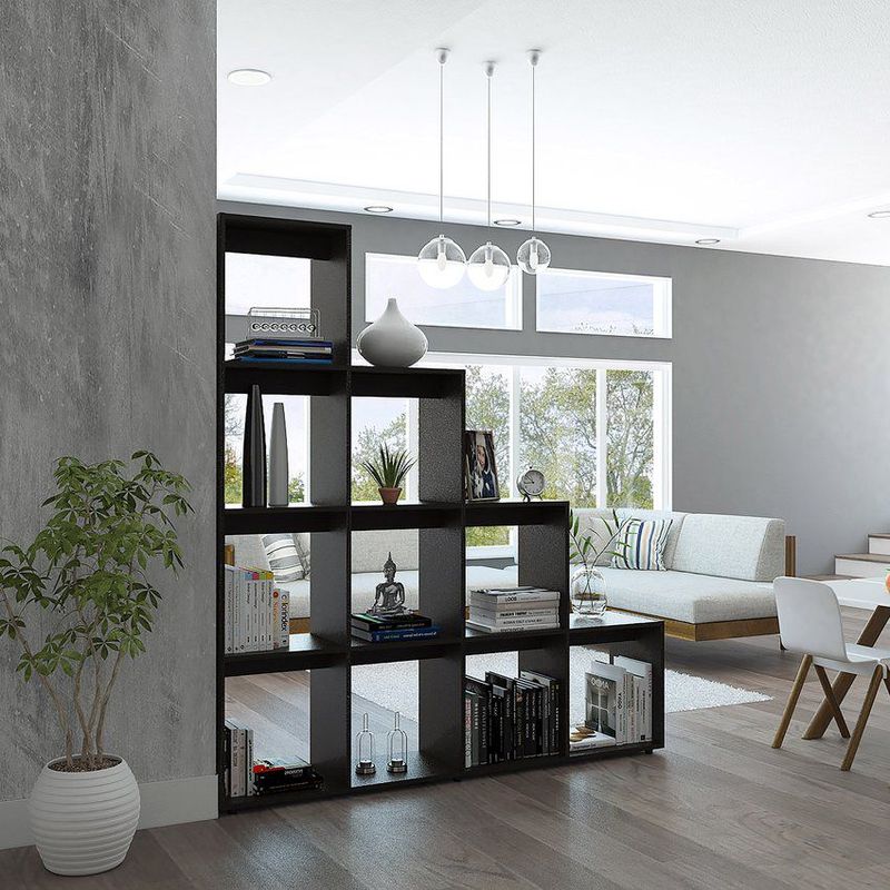RTA MUEBLES - Biblioteca luma escala  wengue/negro rta muebles blw 1822