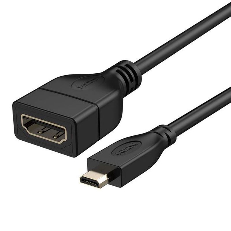 SISDATA - Adaptador Convertidor Micro Hdmi A Hdmi Hembra Cable Certify