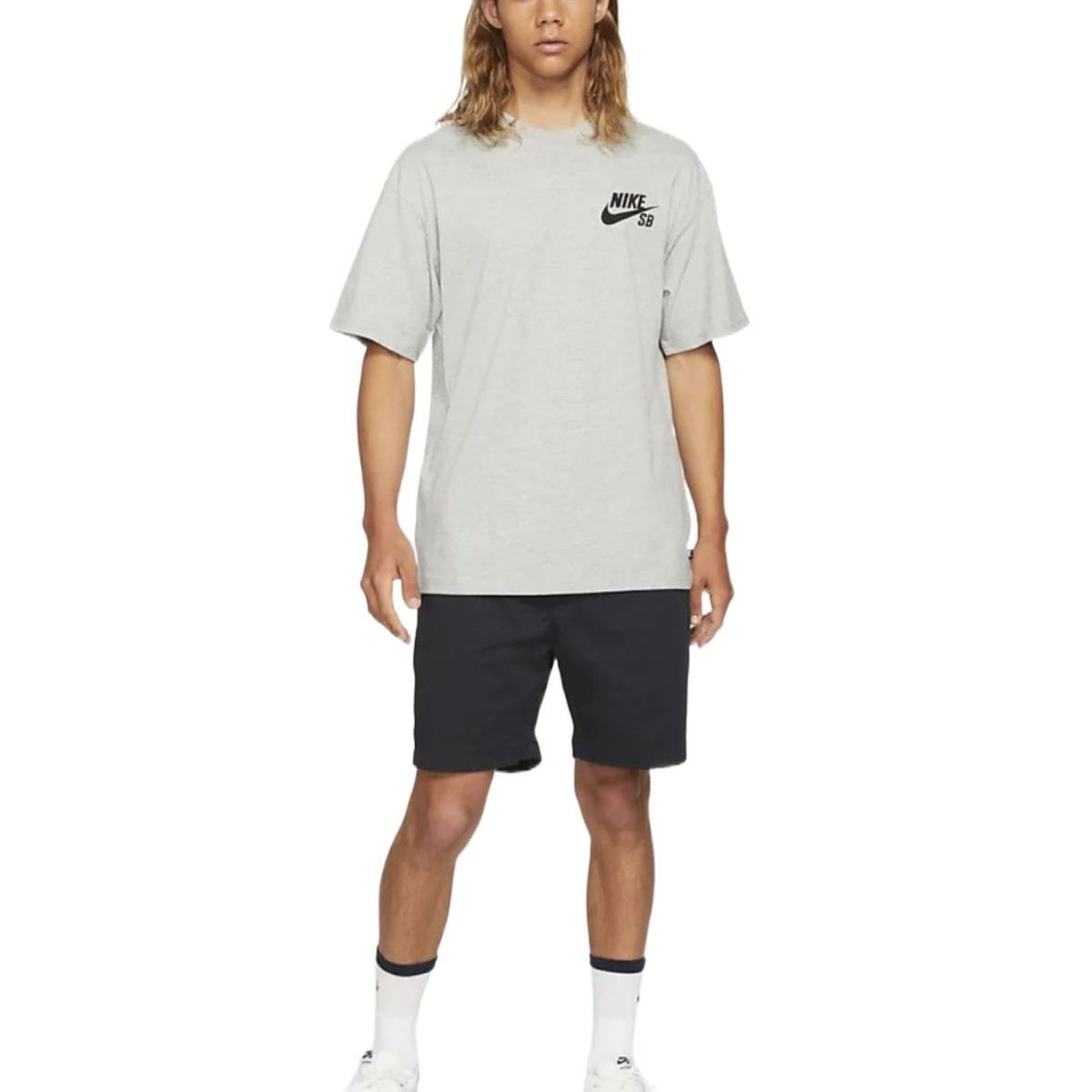 NIKE - CAMISETA NIKE SB TEE LOGO GRIS HOMBRE.