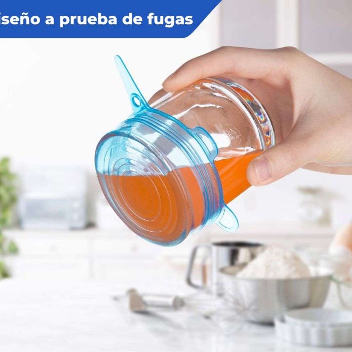 GENERICO - Setx6 Tapas De Silicona Reutilizables Elásticas Redondas Alimentos