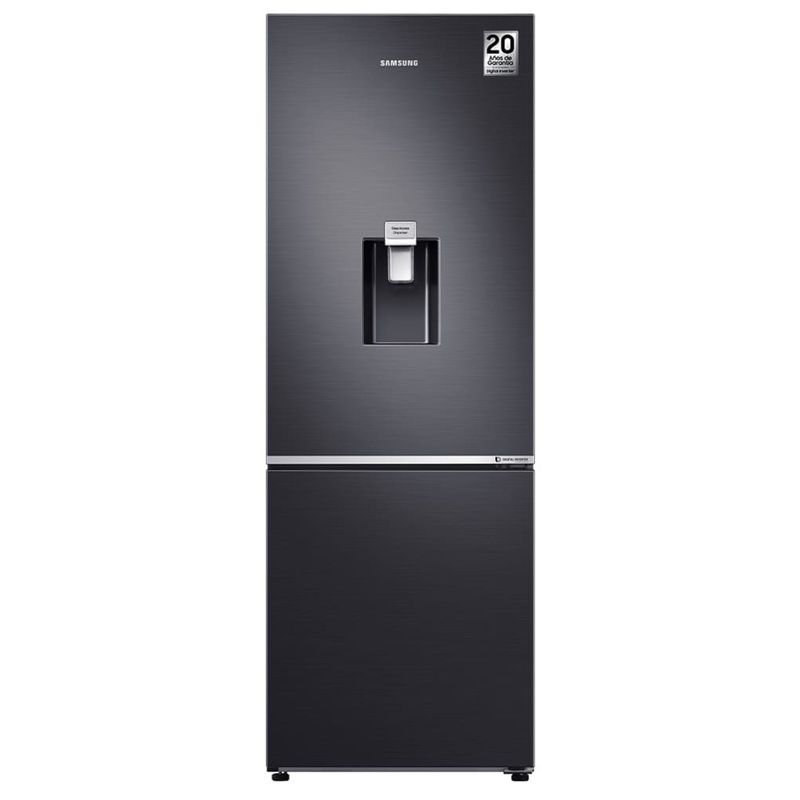 SAMSUNG - Nevera samsung 313 lt  tipo europea negra rb30n416