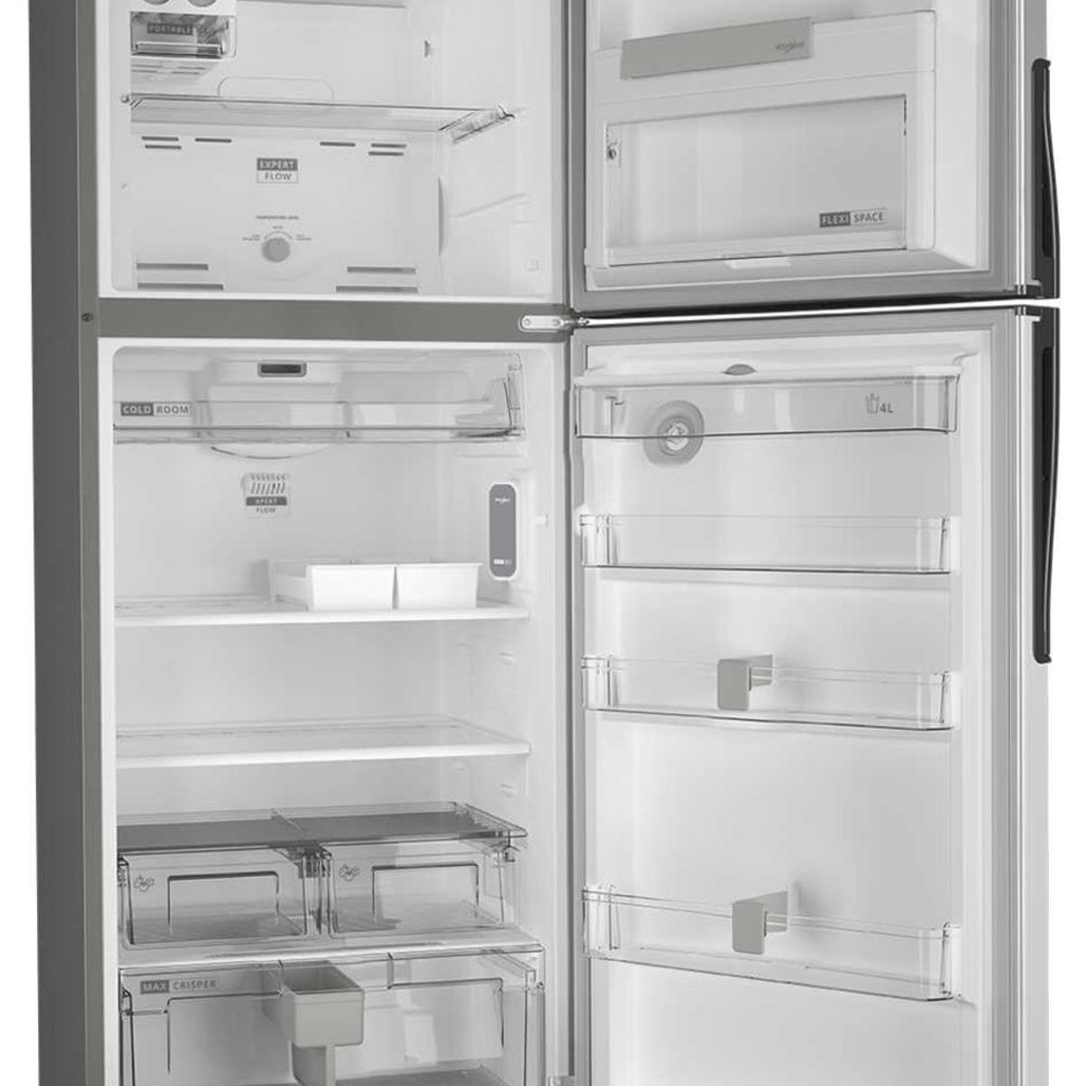 WHIRLPOOL - Nevera whirlpool congelador superior no frost  435 lt wrw45aktww