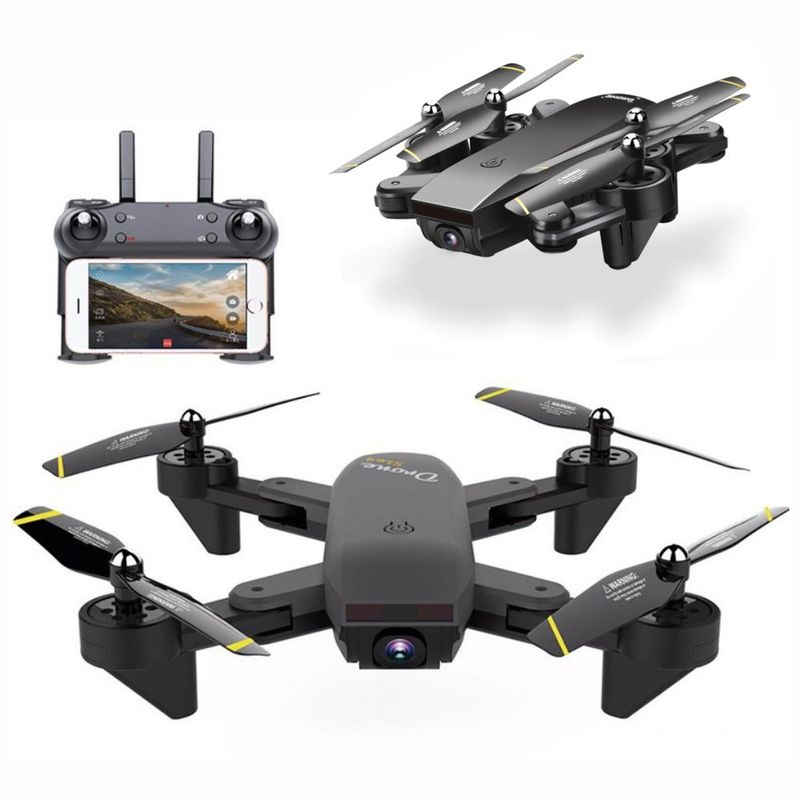 GENERICO - Drone Plegable Wifi Doble Camara Doble Bateria DM107S