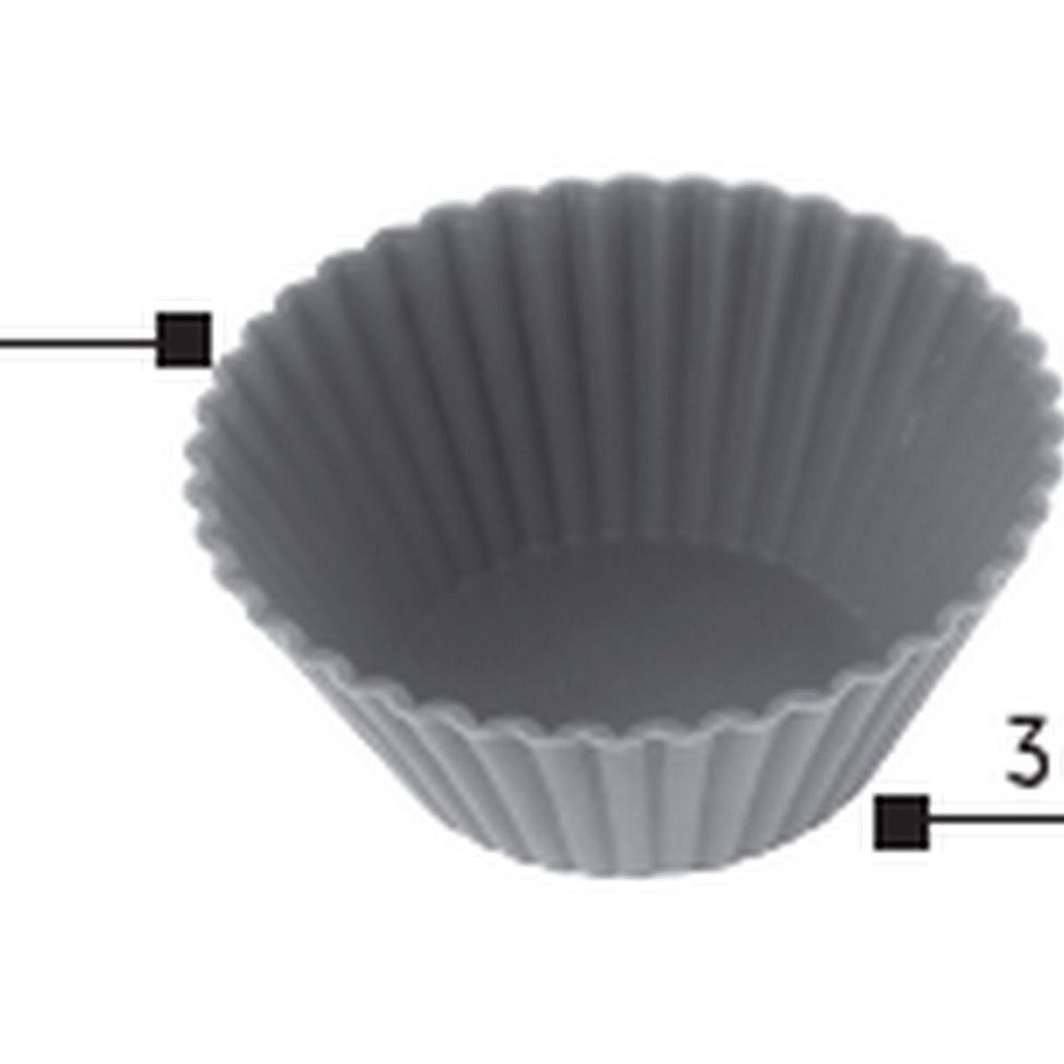 PRESS - Capacillos Silicona para Mini Muffin Set 24 Und PRESS 77232 Morado