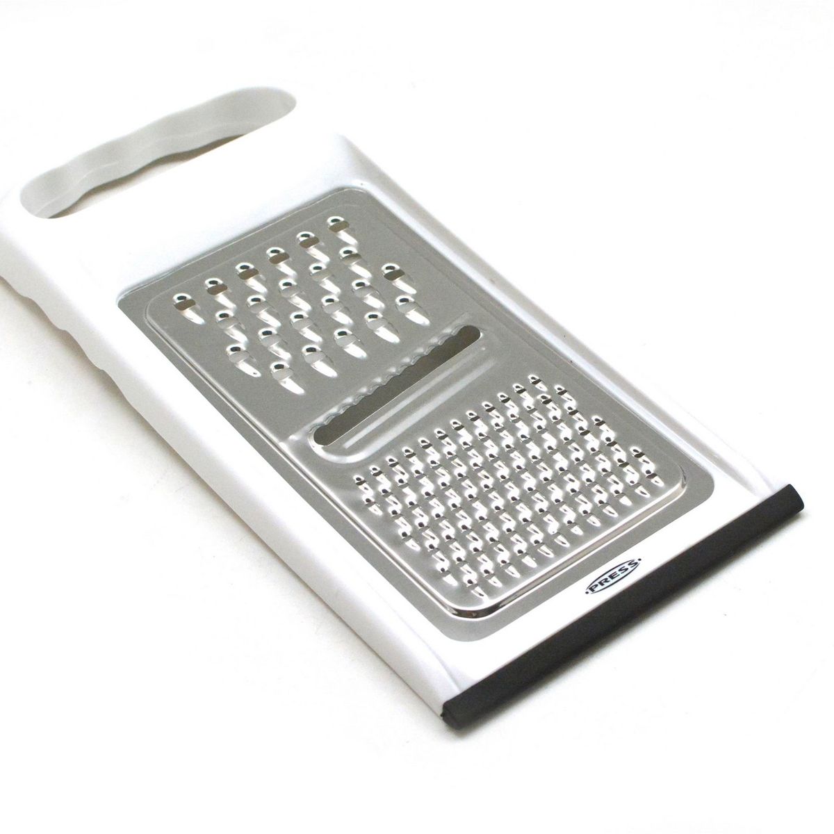 PRESS - Rallador de Cocina Plano Rallo en Acero Inox PRESS 76502 - Blanco