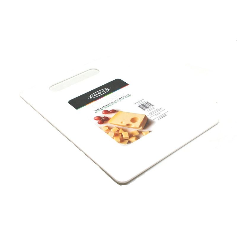 PRESS - Tabla De Cocina Para Picar 35 X 24 X 0,5 Cm PRESS 76703 Blanco
