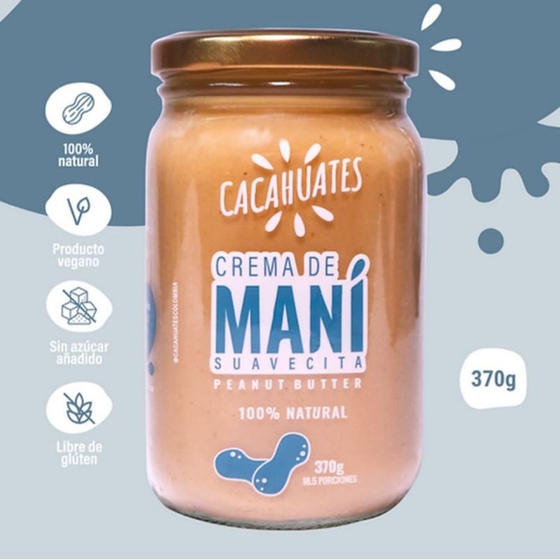 CACAHUATES - Crema de Mani­ Natural 370g - CACAHUATES