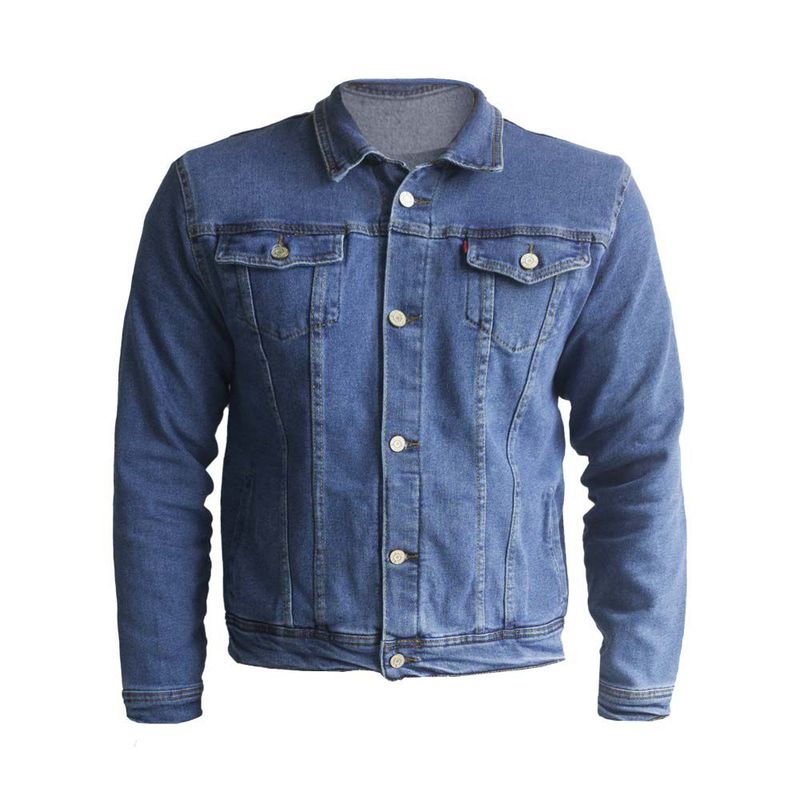 SYK - Chaqueta De Jean Para Hombre Clásica.