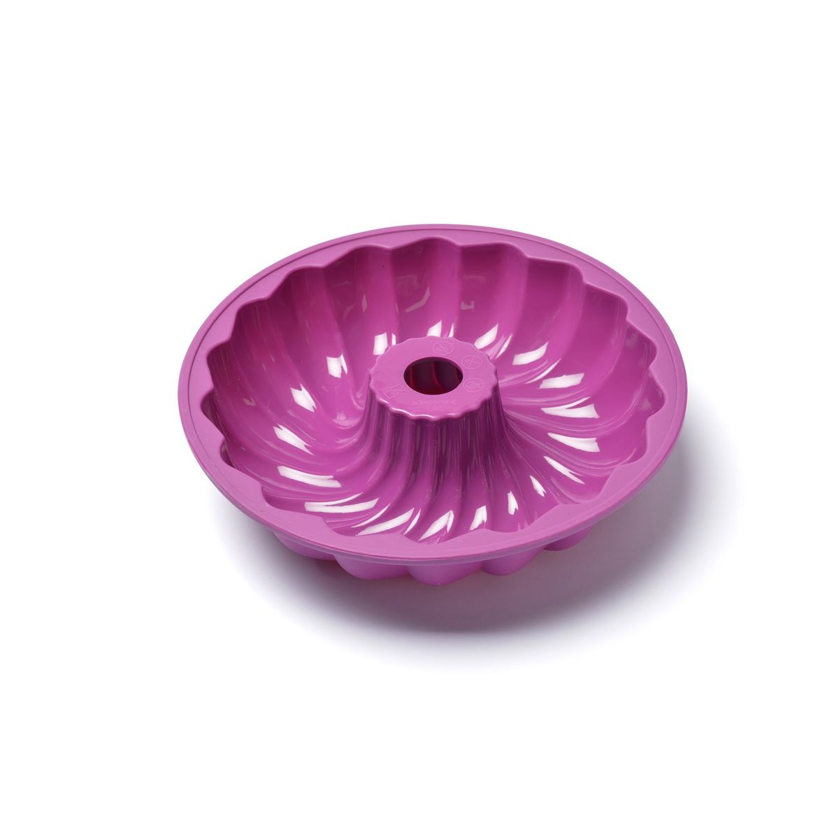PRESS - Molde de Silicona con Aro Ondulado Tortas 23x6 cm PRESS 77305 - Fucsia