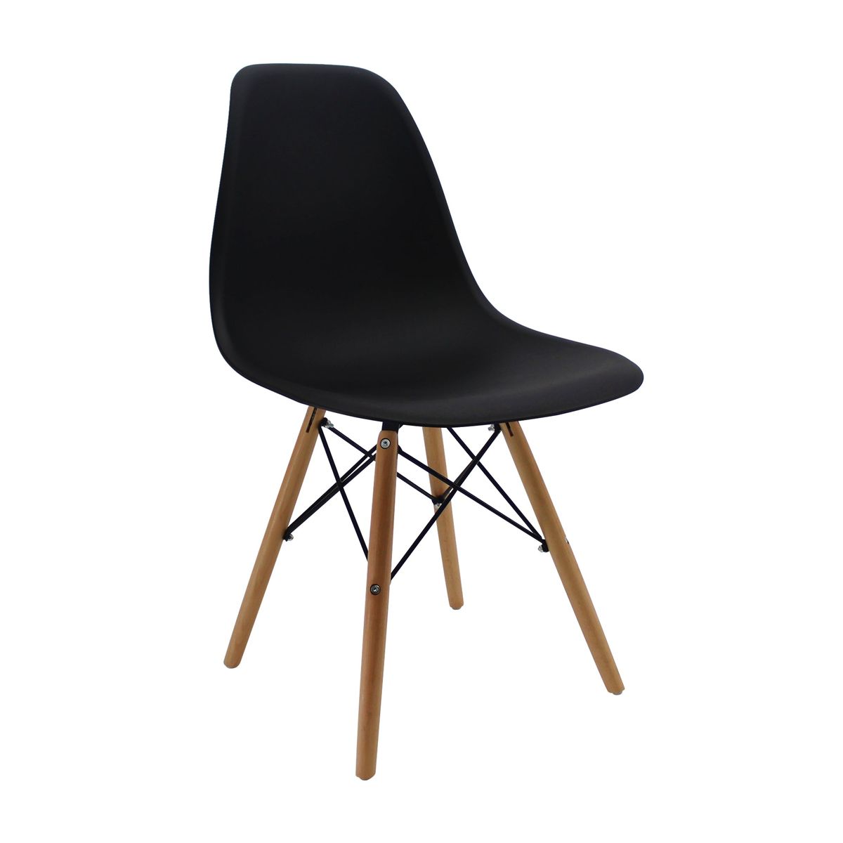 BOXBIT - Silla DKR Tipo Eames PREMIUM Negra