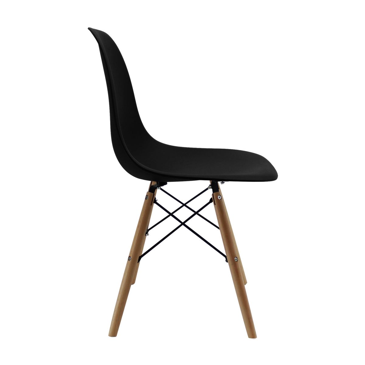 BOXBIT - Silla DKR Tipo Eames PREMIUM Negra