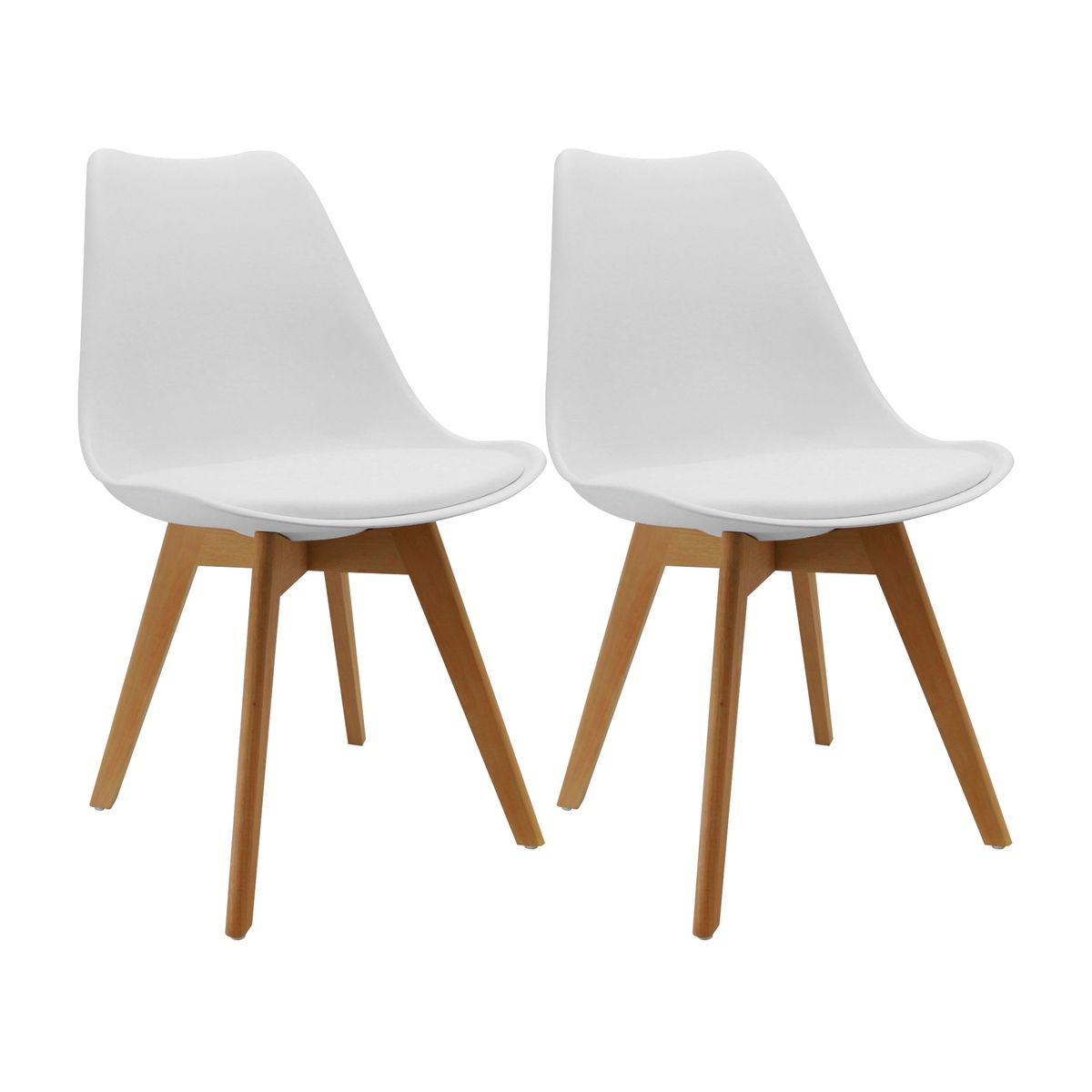 BOXBIT - Kit x2 Sillas Joly Blancas