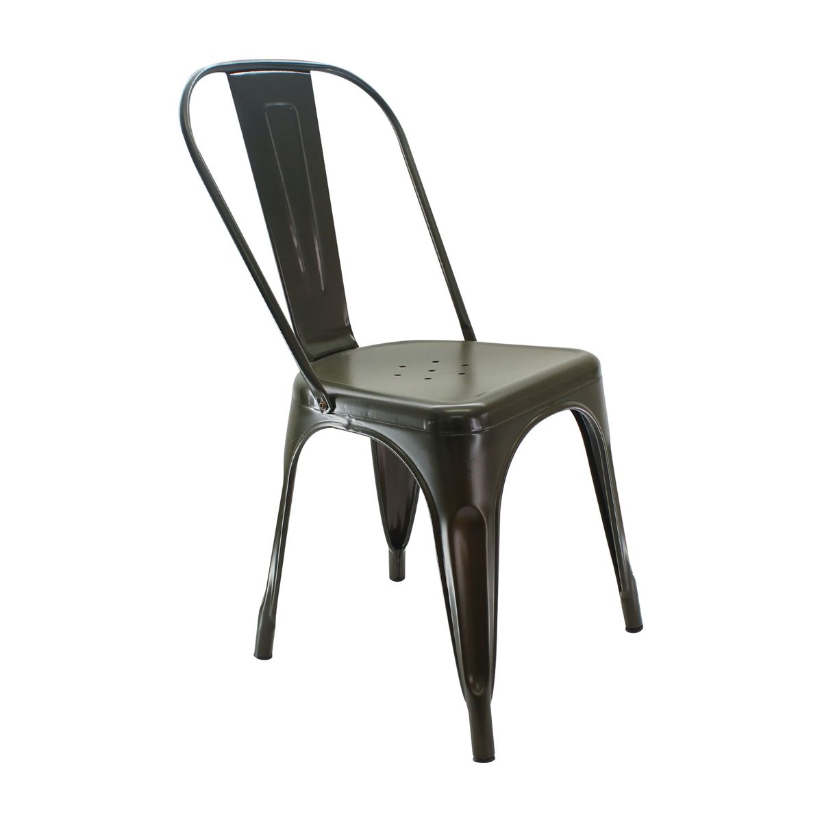 BOXBIT - Silla Tipo Tolix Metálica Bronce