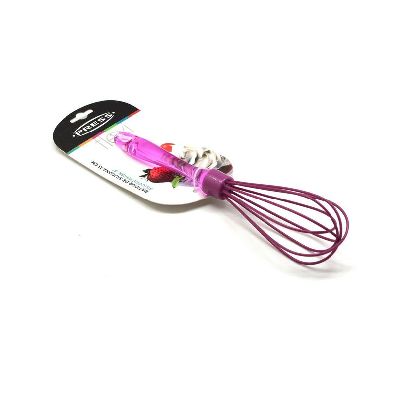 PRESS - Batidor Manual de Cocina en Silicona 13 cm PRESS 77427 - Fucsia