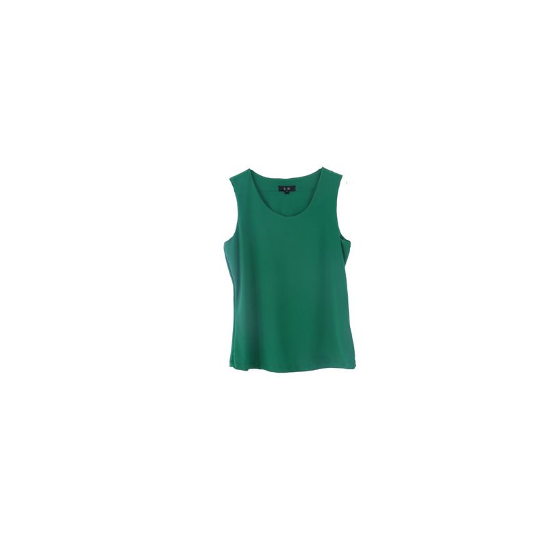 L Y H - Camiseta para mujer manga sisa verde marca l&h