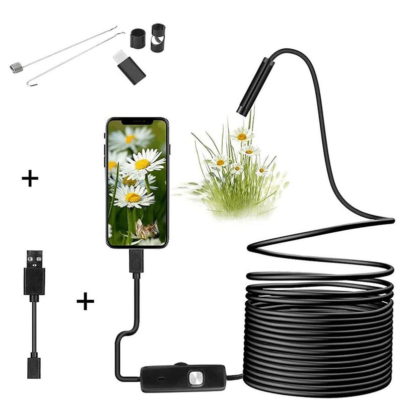 GENERICO - Cámara Endoscopio Para Android Y Pc Otg Tipo C Usb 5 Metros