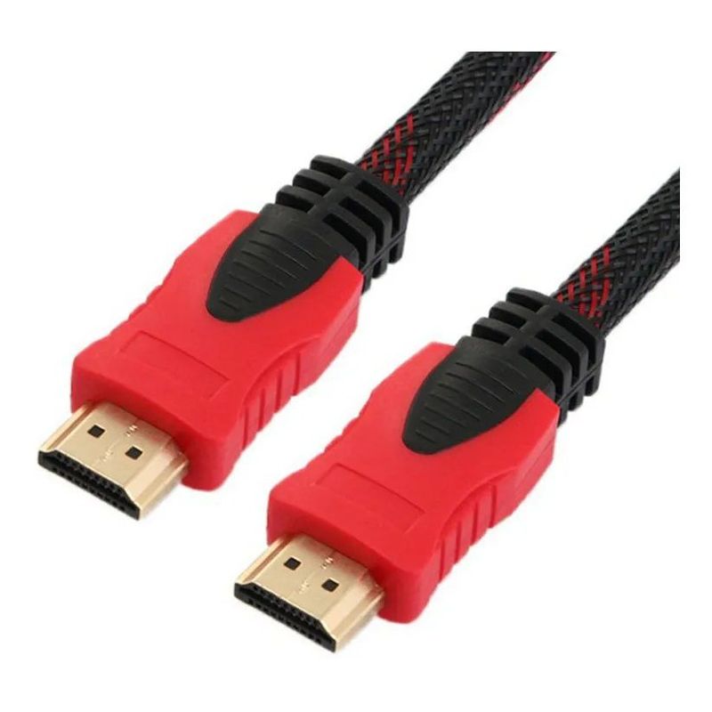 SISDATA - Cable Hdmi 1080p 5m Doble Filtro Mallado Punta Dorada