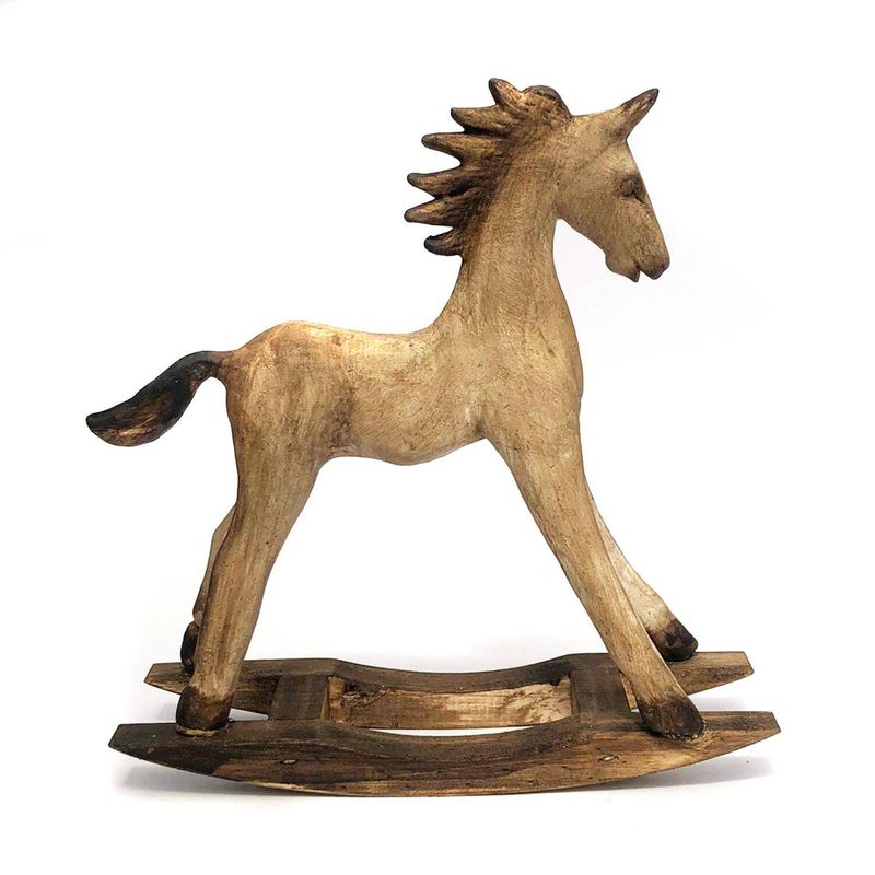 EGG PRODUCTOS DE PAZ - Figura Decorativa Caballo Balancín