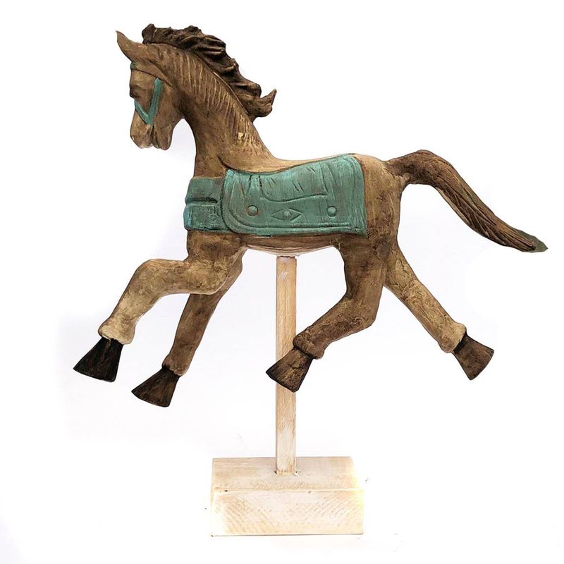 EGG PRODUCTOS DE PAZ - Figura Decorativa Caballo al Galope