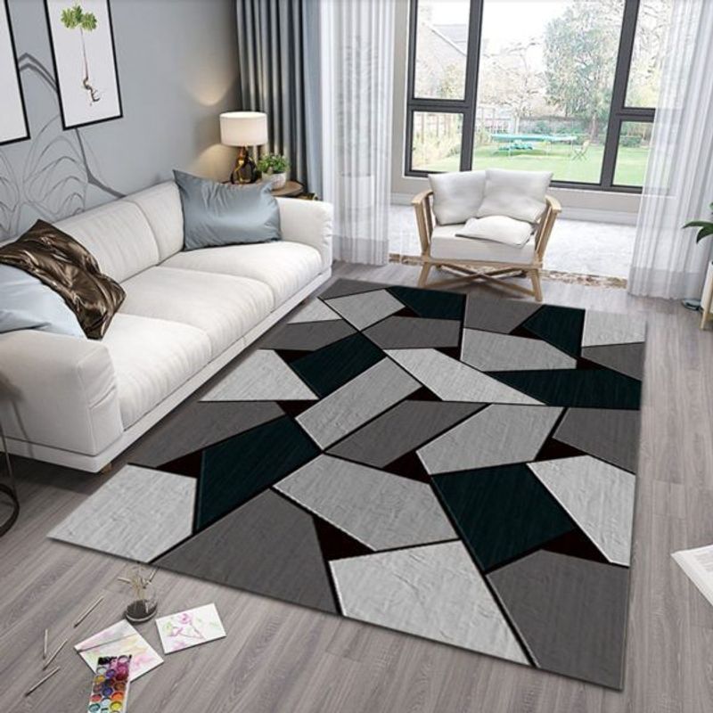 FEEL GREEN - Tapete Alfombra Decorativa Moderna  Diseño Geométrico NV