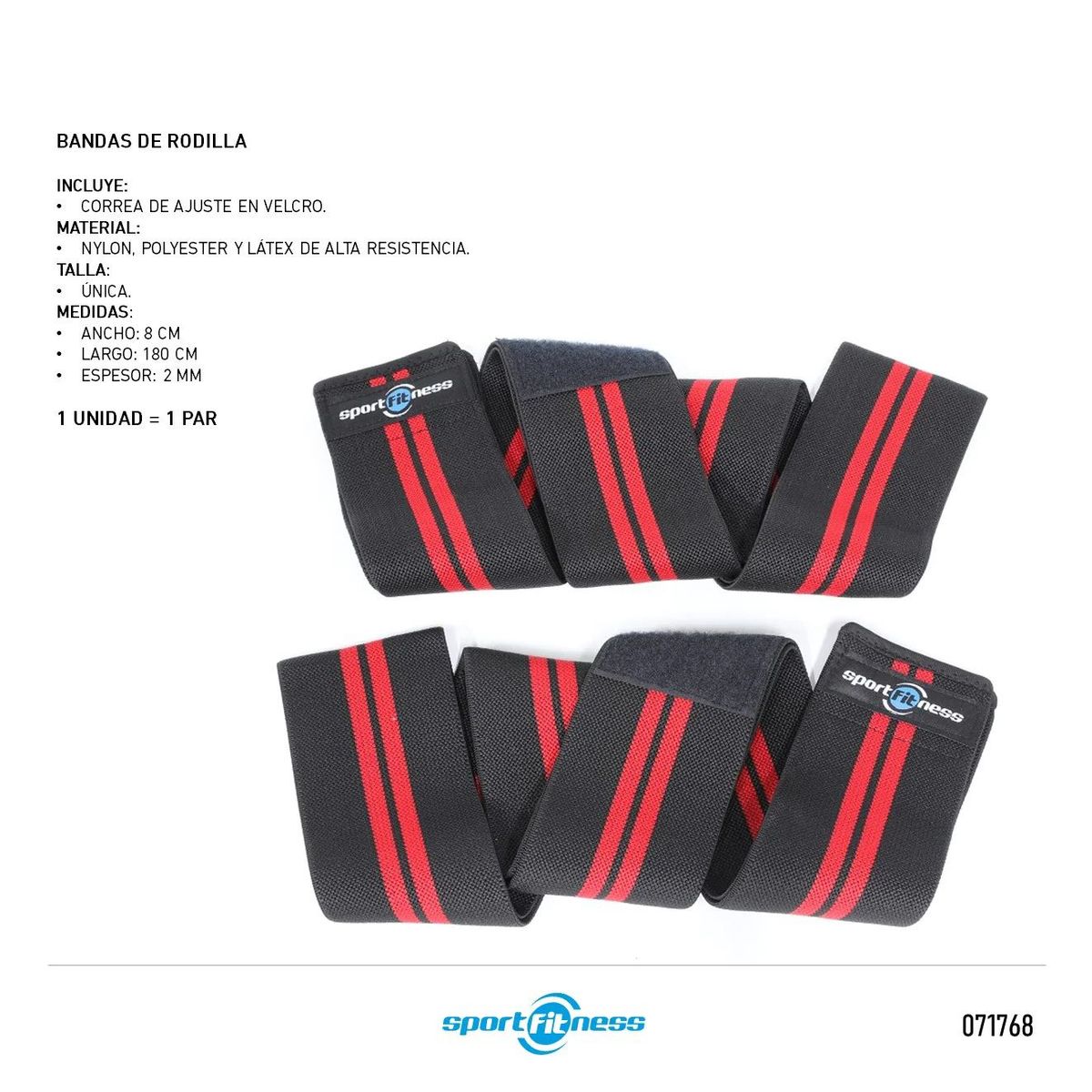 SPORT FITNESS - BANDA DE RODILLA SPORT FITNESS