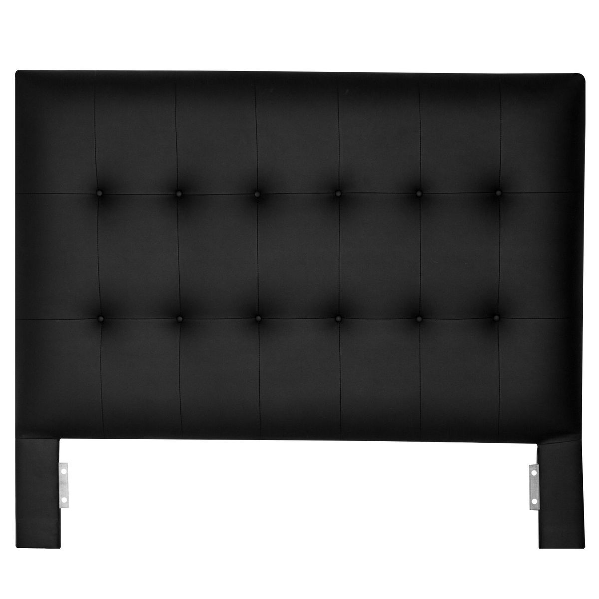 PLUMA HOME - Cabecero spirits en ecocuero negro doble