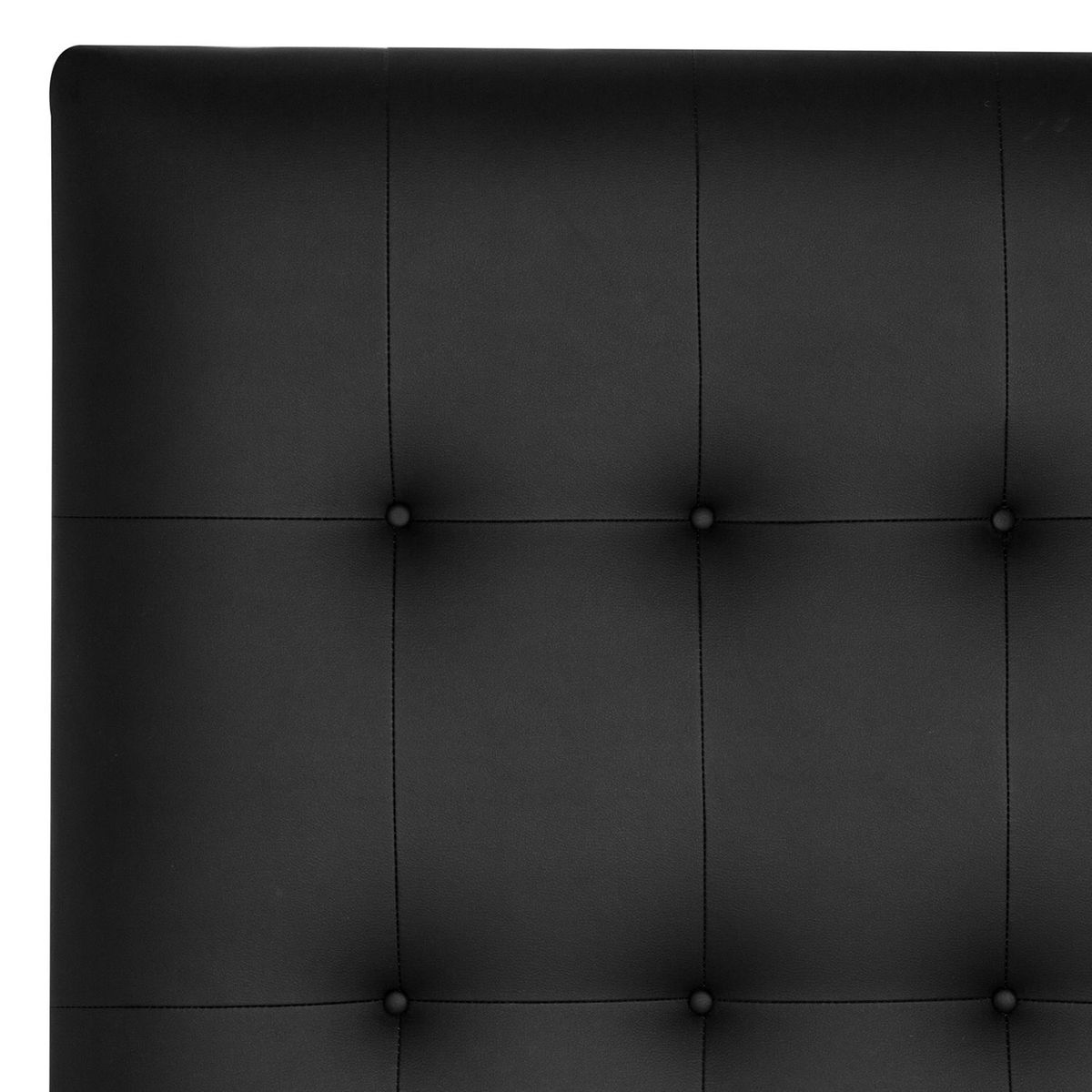 PLUMA HOME - Cabecero spirits en ecocuero negro doble