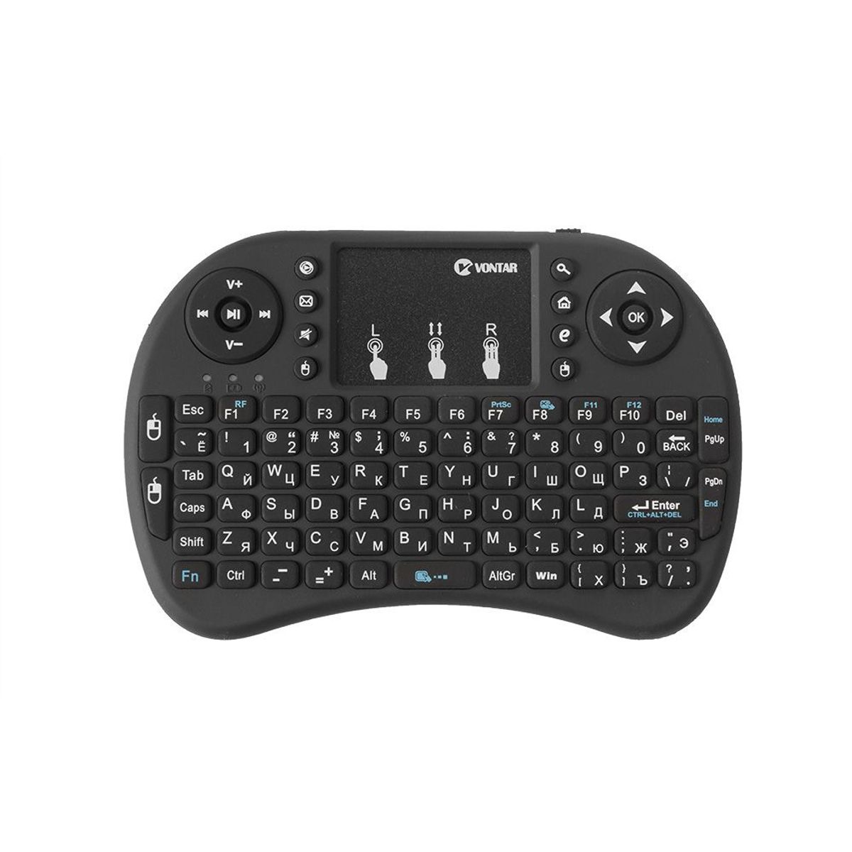 GENERICO - Mini Teclado Inalámbrico Airmouse Android Smart Tv Iluminado