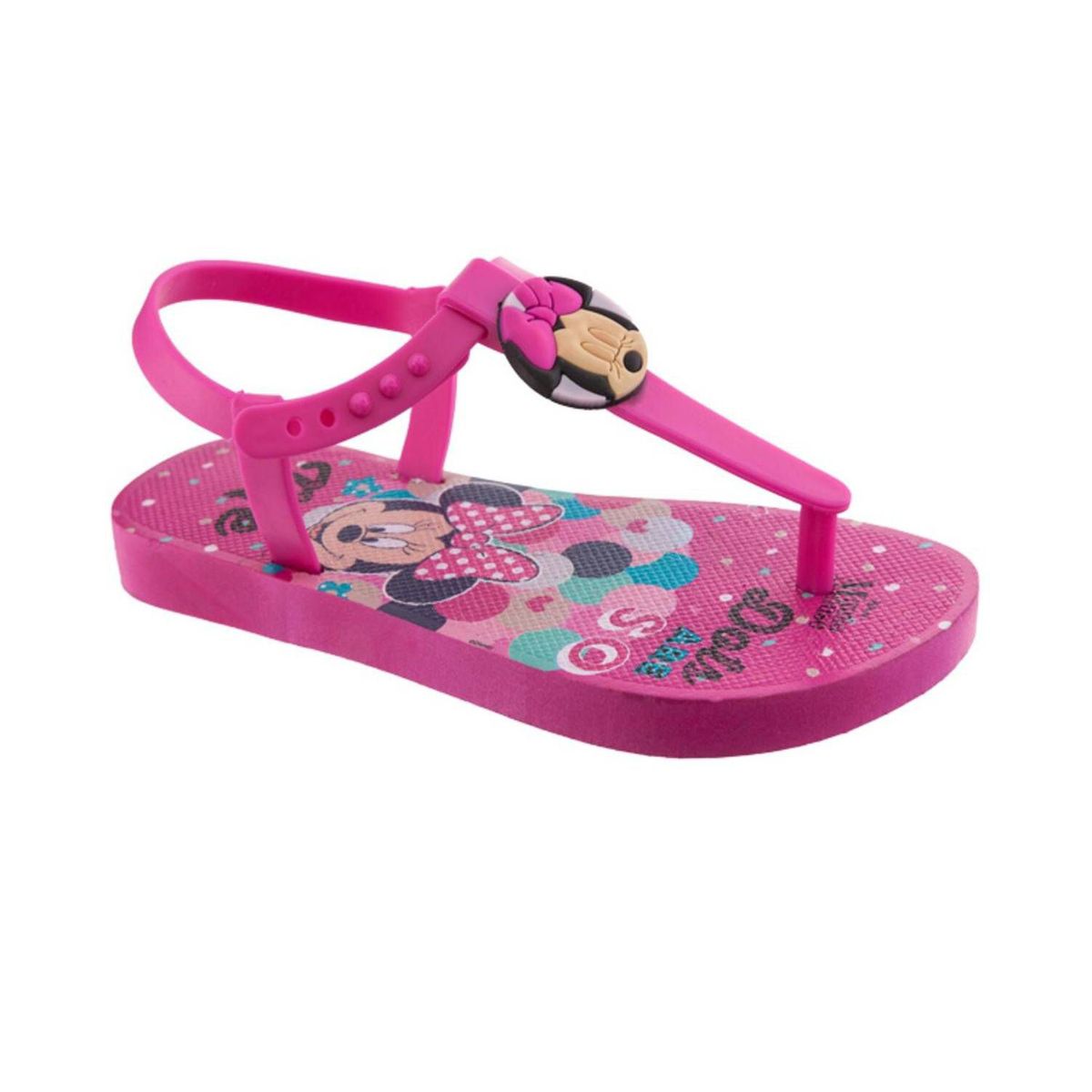 DISNEY - Sandalia trabilla minnie fucsia