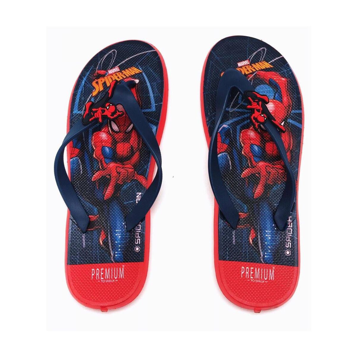 MARVEL - Sandalia tres puntadas spiderman azul