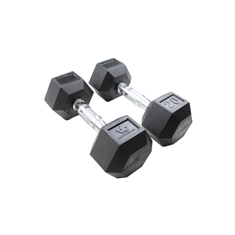 SUPREMACY EQUIPMENTS - Mancuernas punta de caucho dos unidades de 5 lb