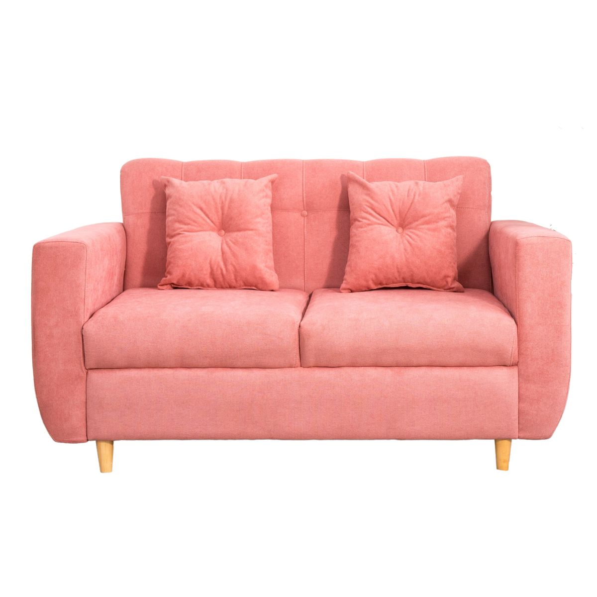 ACQUA MUEBLERIA - Sofá Burgos de 2 puestos Tela Guayaba