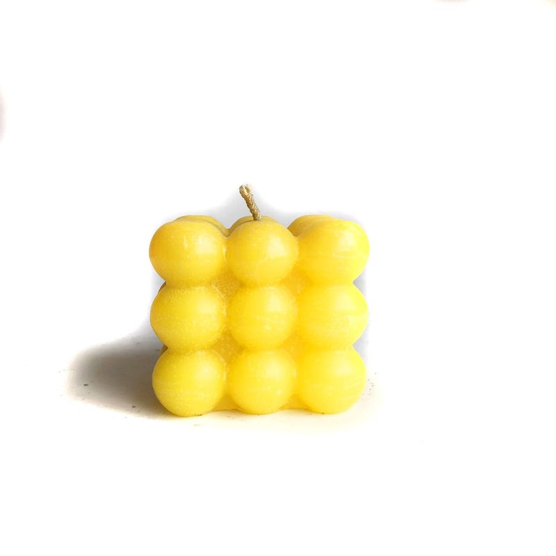 EGG PRODUCTOS DE PAZ - Vela Cubo  Amarillo