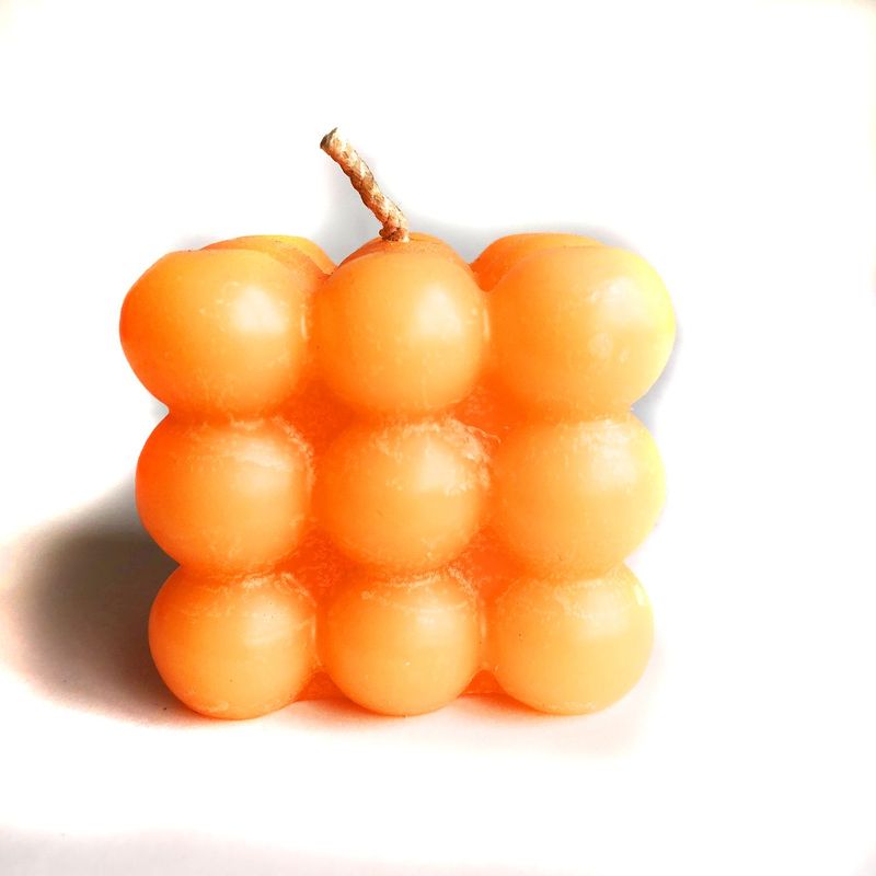 EGG PRODUCTOS DE PAZ - Vela Cubo  Naranja