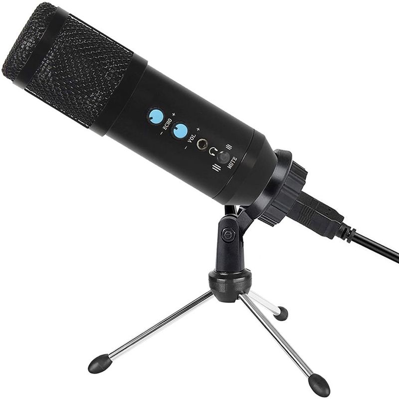 GENERICO - Micrófono Condensador Usb Profesional Tripode Ajustable Bm-858