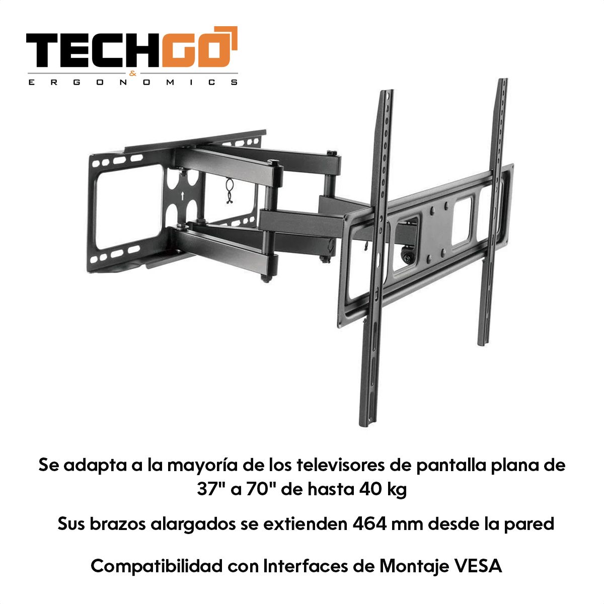 GENERICO - Soporte de Pared TV LCD LED Hasta 70”  40kg JD SPB-6402