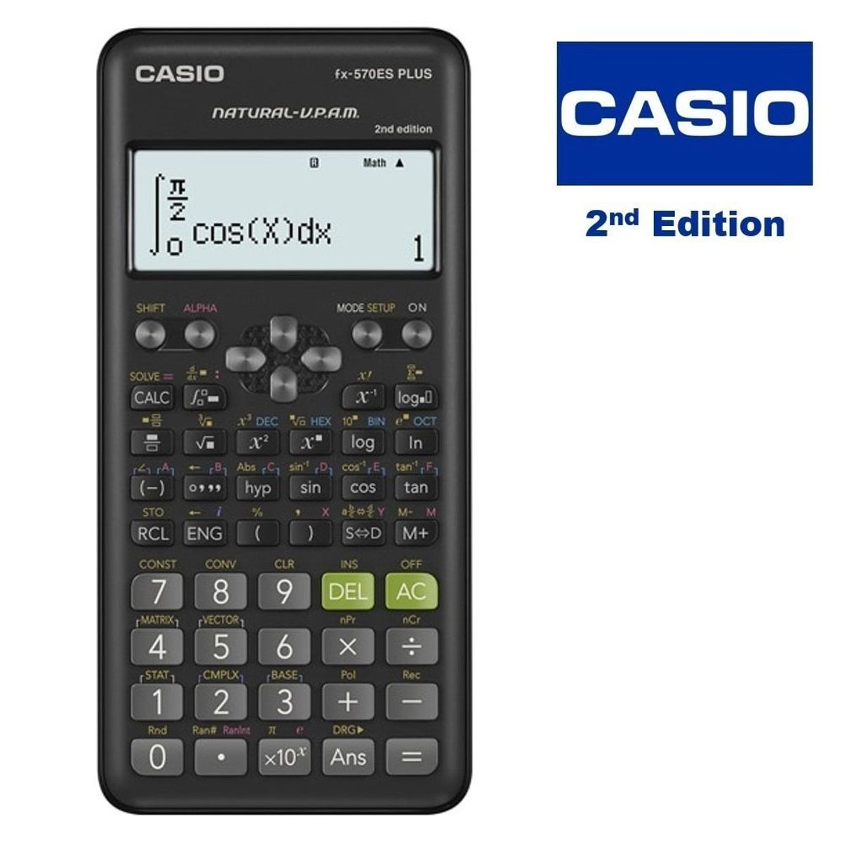 CASIO - Calculadora Casio 417 funciones Fx-570ES Plus 2da Edicion
