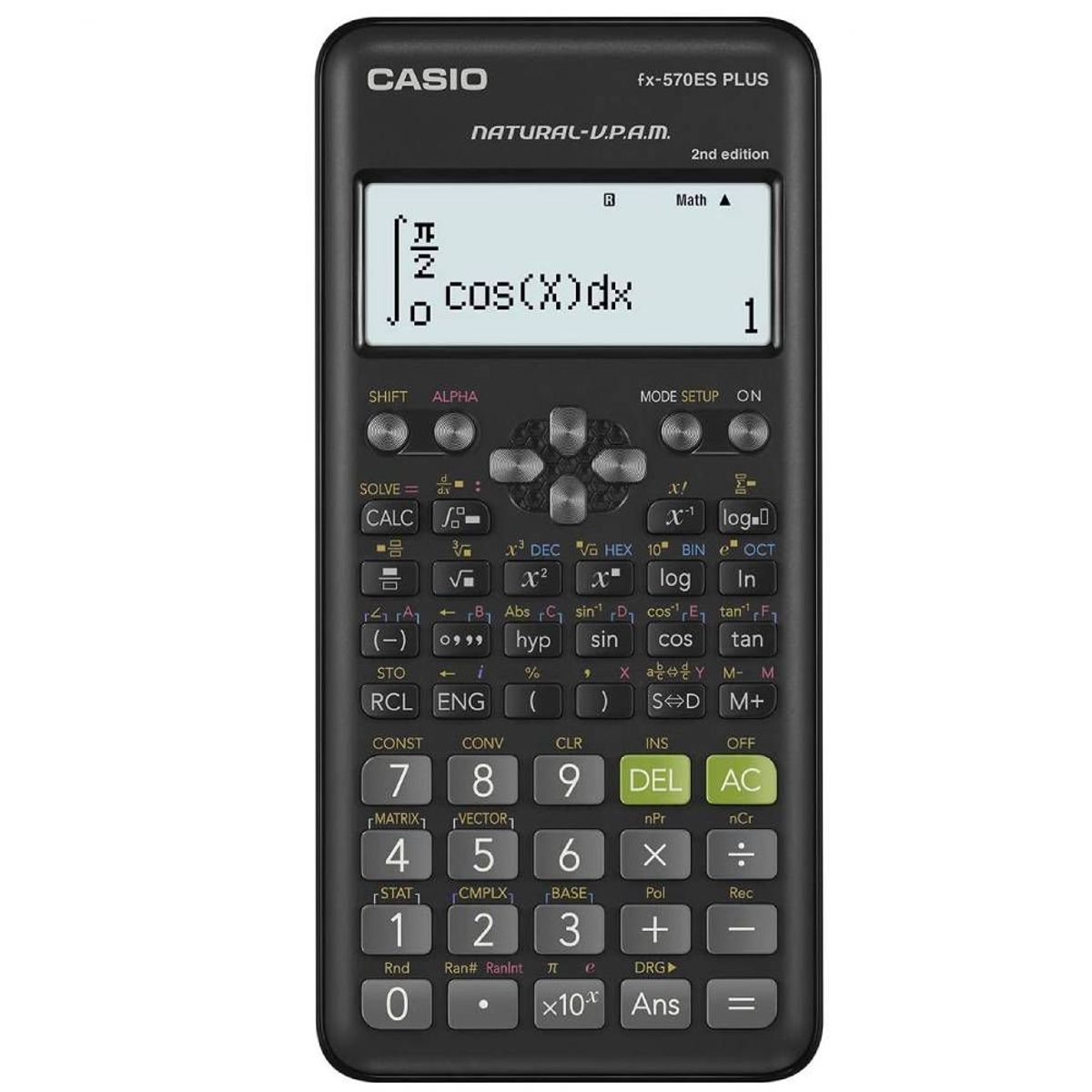 CASIO - Calculadora Casio 417 funciones Fx-570ES Plus 2da Edicion