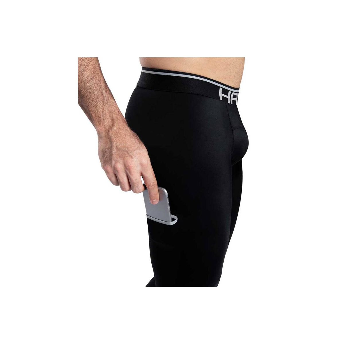 HABY - Lycra capri deportiva para hombre.