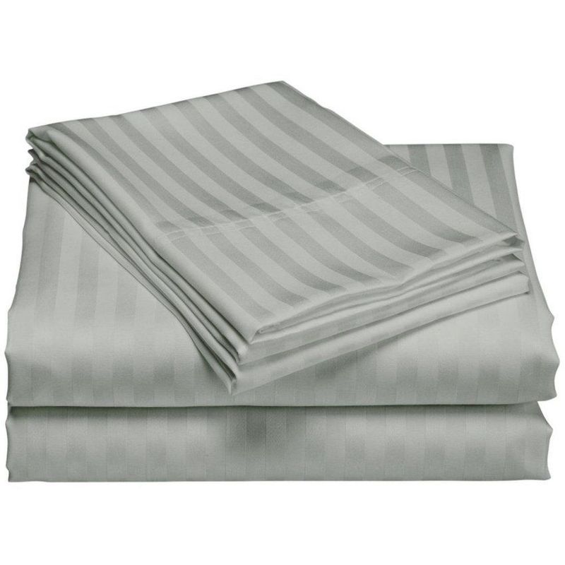 GENERICO - Juego De Sábanas Bella Home Doble 140x190x35 Cm Gris Plata
